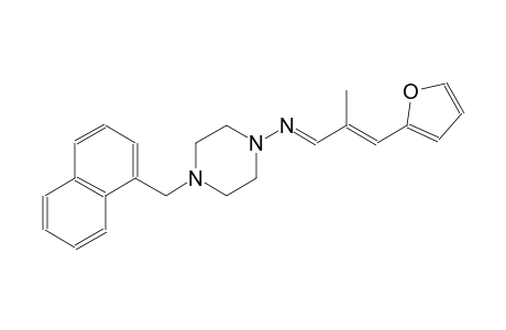 1-piperazinamine, N-[(E,2E)-3-(2-furanyl)-2-methyl-2-propenylidene]-4-(1-naphthalenylmethyl)-