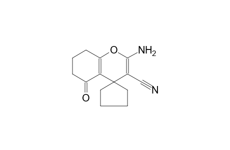2-amino-5-oxospiro[7,8-dihydro-6H-chromene-4,1'-cyclopentane]-3-carbonitrile 2-amino-5-oxo-spiro[7,8-dihydro-6H-chromene-4,1'-cyclopentane]-3-carbonitrile 2-amino-5-oxo-3-spiro[7,8-dihydro-6H-chromene-4,1'-cyclopentane]carbonitrile 2-amino-5-keto-spiro[7,8-dihydro-6H-chromene-4,1'-cyclopentane]-3-carbonitrile