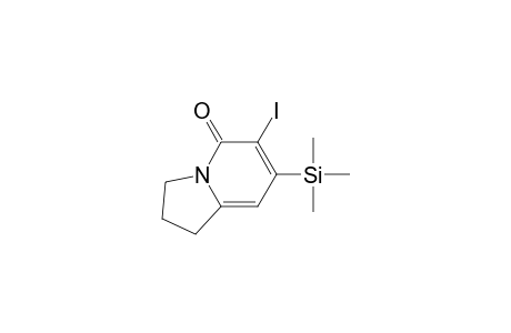 2,3-Dihydro-6-iodo-7-(trimethylsilyl)-5(1H)-indolizinone