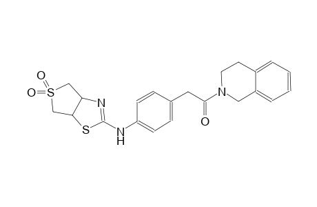 thieno[3,4-d]thiazol-2-amine, N-[4-[2-(3,4-dihydro-2(1H)-isoquinolinyl)-2-oxoethyl]phenyl]-3a,4,6,6a-tetrahydro-, 5,5-dioxide
