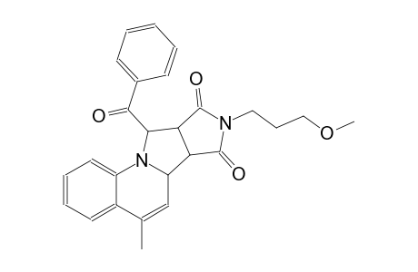 6aH-pyrrolo[3',4':3,4]pyrrolo[1,2-a]quinoline-7,9(6bH,8H)-dione, 10-benzoyl-9a,10-dihydro-8-(3-methoxypropyl)-5-methyl-