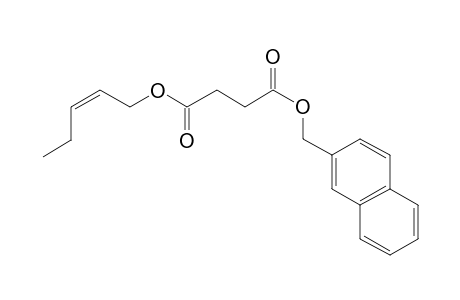 Succinic acid, naphth-2-ylmethyl cis-pent-2-en-1-yl ester