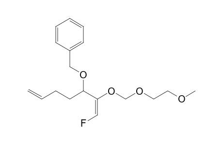 (1E)-3-Benzyloxy-1-fluoro-2-[(2'-methoxyethoxy)methoxy]hepta-1,6-diene