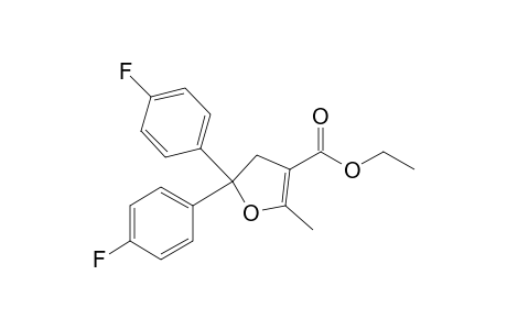 2,2-bis(4-fluorophenyl)-5-methyl-3H-furan-4-carboxylic acid ethyl ester