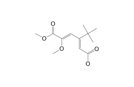 2-Methoxy-4-tert.-butyl-2(E),4(Z)-hexadienedioic-acid-1-methylester