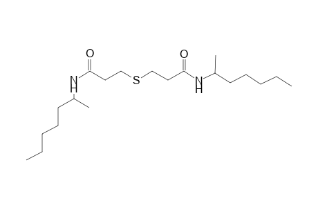 N-(1-methylhexyl)-3-({3-[(1-methylhexyl)amino]-3-oxopropyl}sulfanyl)propanamide
