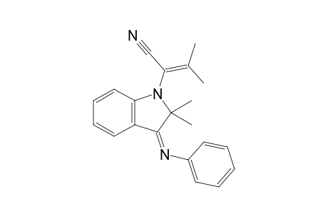 2-(2,3-dihydro-2,2-dimethyl-3-phenylimino-1H-indole-1-yl)-3-methylbut-2-enenitrile