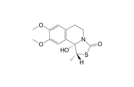 (1R,10bS)-10b-Hydroxy-8,9-dimethoxy-1-methyl-1,5,6,10b-tetrahydro-3H-(1,3)-thiazolo[4,3-a]isoquinolin-3-one