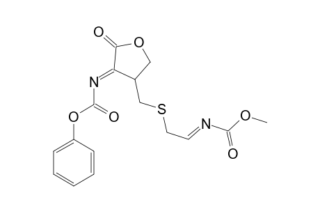2,5-Dihydrofuran-2-one, 3-phenoxycarbonylamino-4-(2-methoxycarbonylaminovinyl)-thiomethyl-