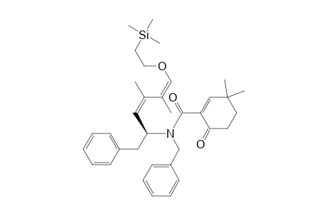 1-Cyclohexene-1-carboxamide, N-[3,4-dimethyl-1-(phenylmethyl)-5-[2-(trimethylsilyl)ethoxy]-2,4-pen tadienyl]-3,3-dimethyl-6-oxo-N-(phenylmethyl)-, [S-(Z,Z)]-