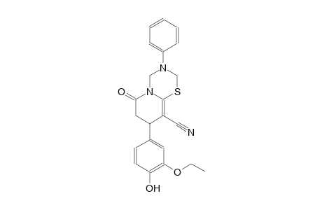 2H,6H-pyrido[2,1-b][1,3,5]thiadiazine-9-carbonitrile, 8-(3-ethoxy-4-hydroxyphenyl)-3,4,7,8-tetrahydro-6-oxo-3-phenyl-