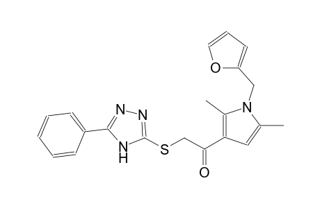 ethanone, 1-[1-(2-furanylmethyl)-2,5-dimethyl-1H-pyrrol-3-yl]-2-[(5-phenyl-4H-1,2,4-triazol-3-yl)thio]-