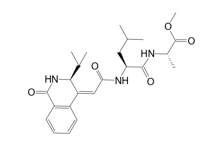 (S)-methyl 2-((S)-2-((Z)-2-((S)-3-isopropyl-1-oxo-2,3-dihydroisoquinolin-4(1H)-ylidene)acetamido)-4-methylpentanamido)propanoate