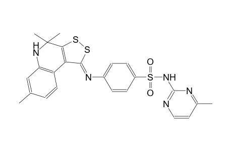 benzenesulfonamide, 4-[[(1Z)-4,5-dihydro-4,4,7-trimethyl-1H-[1,2]dithiolo[3,4-c]quinolin-1-ylidene]amino]-N-(4-methyl-2-pyrimidinyl)-