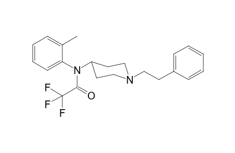 N-(2-Methylbenzyl)-1-(2-phenylethyl)piperidin-4-amine tfa