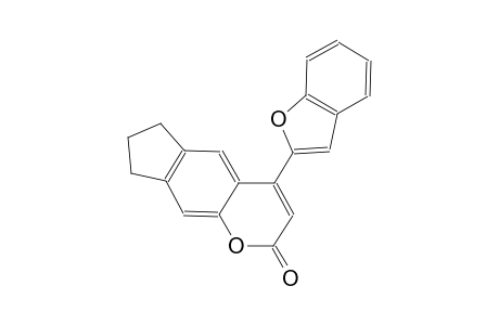 indeno[5,6-b]pyran-2(6H)-one, 4-(2-benzofuranyl)-7,8-dihydro-