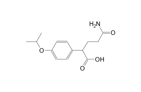 5-amino-2-(4-isopropoxyphenyl)-5-oxopentanoic acid