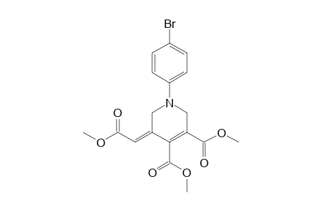 Dimethyl 5-methoxycarbonylmethylene-1-(p-bromophenyl)-1,2,5,6-tetrahydropyridine-3,4-dicarboxylate