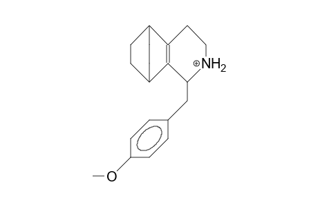1-(4-Methoxy-benzyl)-5,8-ethano-1,2,3,4,5,6,7,8-octahydro-isoquinoline cation