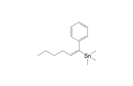 (E)-1-Phenyl-1-trimethylstannyl-1-hexene