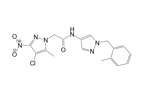 2-(4-chloro-5-methyl-3-nitro-1H-pyrazol-1-yl)-N-[1-(2-methylbenzyl)-1H-pyrazol-4-yl]acetamide