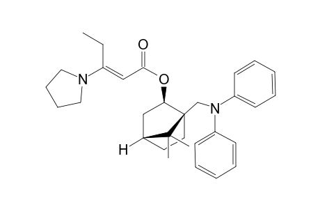 (1R,2R,4R)-1-Diphenylaminomethyl-7,7-dimethylbicyclo[2.2.1]hept-2-yl (E)-3-(pyrrolidin-1-yl)pent-2-enoate