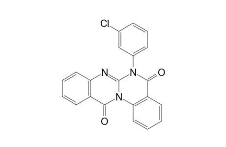5H-Quinazolino[3,2-a]quinazoline-5,12(6H)-dione, 6-(3-chlorophenyl)-