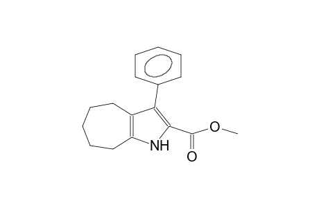 3-Phenyl-1,4,5,6,7,8-hexahydro-cyclohepta(B)pyrrole-2-carboxylic acid, methyl ester