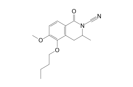 5-n-Butoxy-3-methylcyano-6-methoxy-3,4-dihydroiso-quinolin-1(2H)-one