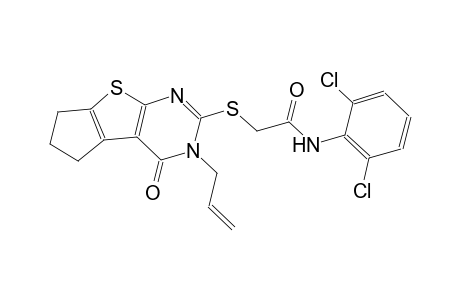 acetamide, N-(2,6-dichlorophenyl)-2-[[3,5,6,7-tetrahydro-4-oxo-3-(2-propenyl)-4H-cyclopenta[4,5]thieno[2,3-d]pyrimidin-2-yl]thio]-