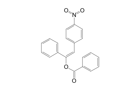 Benzenemethanol,.alpha.-[(4-nitrophenyl)methylene]-, benzoate (ester)
