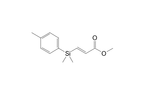 (E)-3-[dimethyl(p-tolyl)silyl]acrylic acid methyl ester