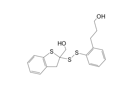 1-[2-hydroxymethyl-2,3-dihydrobenzo[b]thiophen-2-yl]-2-[2-(3-hydroxypropyl)phenyl]disulfide