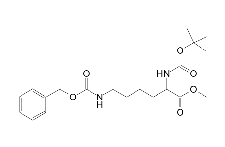 N(e)-Benzyloxycarbonyl-N(a)-tert-butyloxycarbonyllysine methyl ester