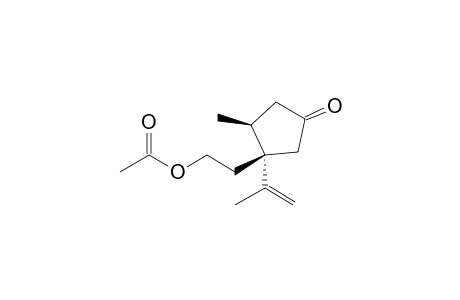 (3S,4S)-3-(2-Acetoxyethyl)-3-isopropenyl-4-methylcyclopentanone