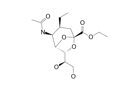 ETHYL_5-ACETAMIDO-2,7-ANHYDRO-3,4,5-TRIDEOXY-4-ETHYL-D-GLYCERO-D-TALO-NON-2-ULOPYRANOSONATE