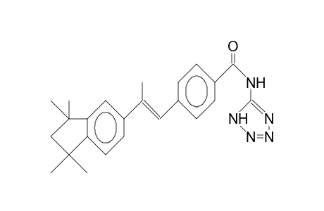 1-(4-[5-Tetrazolyl-aminocarbonyl]-phenyl)-2-trans-(tetramethyl-5-indanyl)-propene