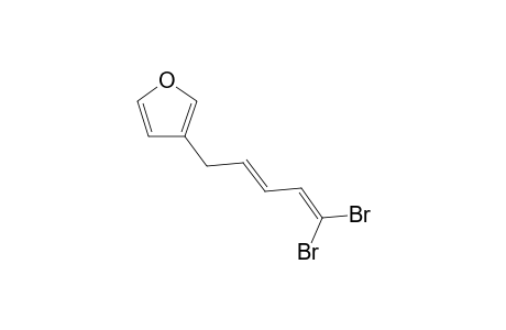 (2E)-3-(5,5-Dibromopenta-2,4-dienyl)furan