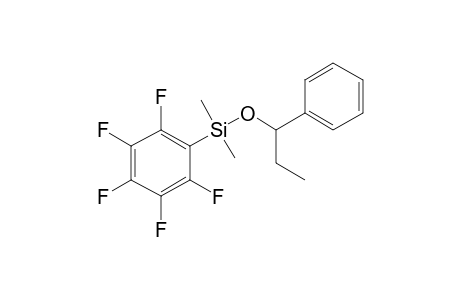 1-Phenylpropanol, dimethylpentafluorophenylsilyl ether