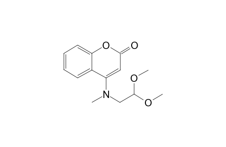4-[2-(Dimethoxy)ethyl-N-methylamino]benzopyran-2-one
