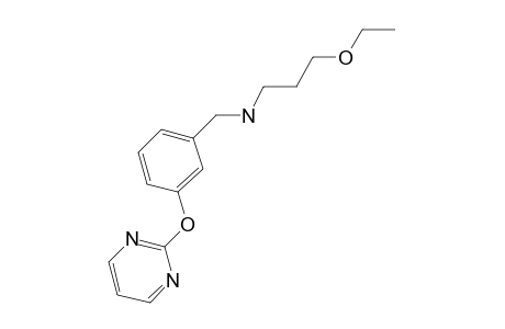 (3-Ethoxypropyl)({[3-(pyrimidin-2-yloxy)phenyl]methyl})amine