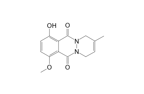 8-Hydroxy-2-methyl-5-methoxy-4a,9a-diaza-1,4,4a,9,9a,10-hexahydro-anthracene-9,10-dione