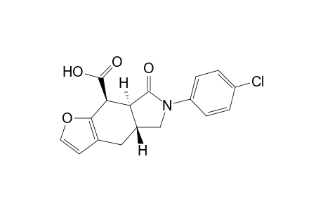 (4aRS,7aSR,8SR)-6-(4-Chlorophenyl)-7-oxo-4a,5,6,7,7a,8-hexahydro-4H-furo[2,3-f]isoindole-8-carboxylic acid