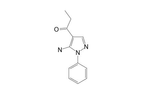 1-(5-AMINO-1-PHENYLPYRAZOL-4-YL)-PROPAN-1-ONE