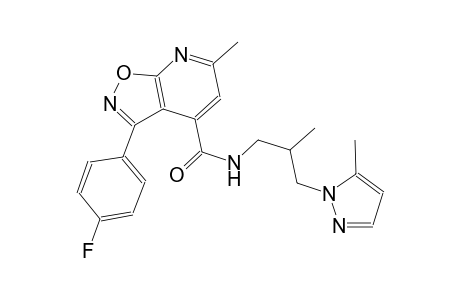 isoxazolo[5,4-b]pyridine-4-carboxamide, 3-(4-fluorophenyl)-6-methyl-N-[2-methyl-3-(5-methyl-1H-pyrazol-1-yl)propyl]-