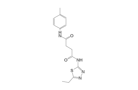N~1~-(5-ethyl-1,3,4-thiadiazol-2-yl)-N~4~-(4-methylphenyl)succinamide