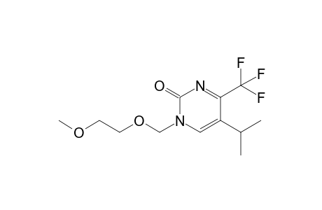 1-(2-Methoxyethoxymethyl)-5-propan-2-yl-4-(trifluoromethyl)-2-pyrimidinone