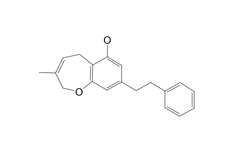 RADULANIN-A;6-HYDROXY-3-METHYL-8-(2-PHENYLETHYL)-2,5-DIHYDRO-1-BENZOXEPIN