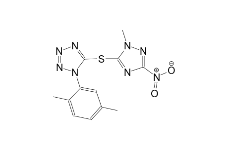 1-(2,5-dimethylphenyl)-1H-tetraazol-5-yl 1-methyl-3-nitro-1H-1,2,4-triazol-5-yl sulfide