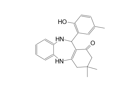 1H-dibenzo[b,e][1,4]diazepin-1-one, 2,3,4,5,10,11-hexahydro-11-(2-hydroxy-5-methylphenyl)-3,3-dimethyl-